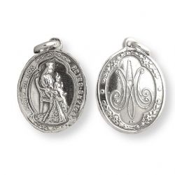 Medalla Virgen de los Reyes ovalada plata