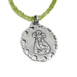 Medalla Virgen Fatima calada plata