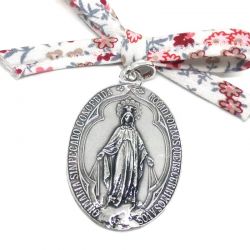 Foto principal Medalla Milagrosa ovalada grande en plata