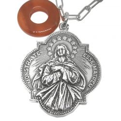 Sub foto Virgen Inmaculada corazón medalla de plata