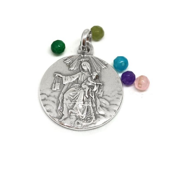 Escapulario frances. Medalla plata.