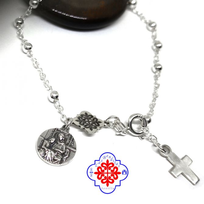 Pulsera ayuda estudiantes plata Santa Ana