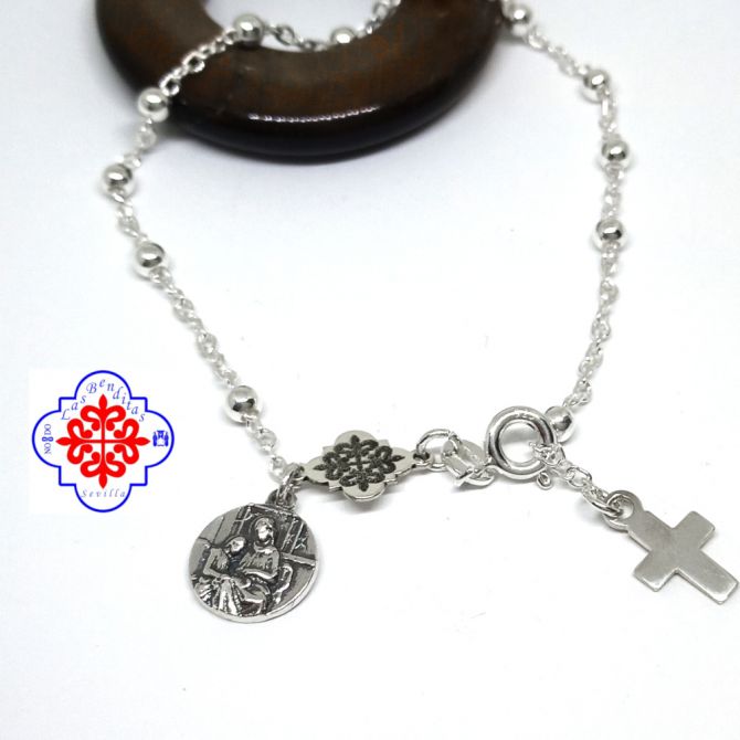 Pulsera ayuda estudiantes plata Santa Ana