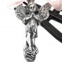 Medalla cuna Angelito de la guarda figura plata