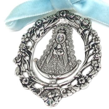 Foto principal Medalla de cuna de la Virgen del Rocío en plata