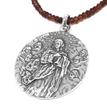 Foto principal Medalla Inmaculada redonda grande plata