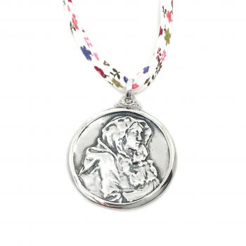 Foto principal Medalla Virgen Mama redonda plata