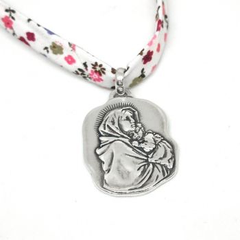 Foto principal Medalla Virgen María irregular plata