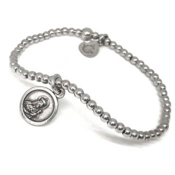 Foto principal Pulsera Escapulario mini de plata bolitas